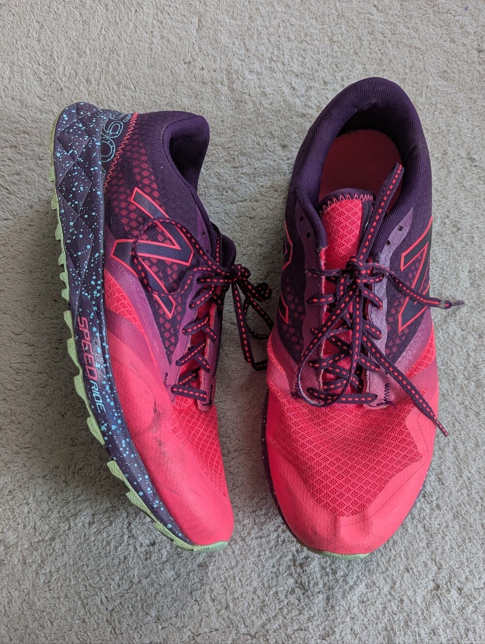 New Balance 690 AT Pink Purple Trail Running Sneakers WT690LP1 Womens Size 11